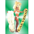 Vegas Showgirl in Yellow Photo Hand Mirror (2" x 3")